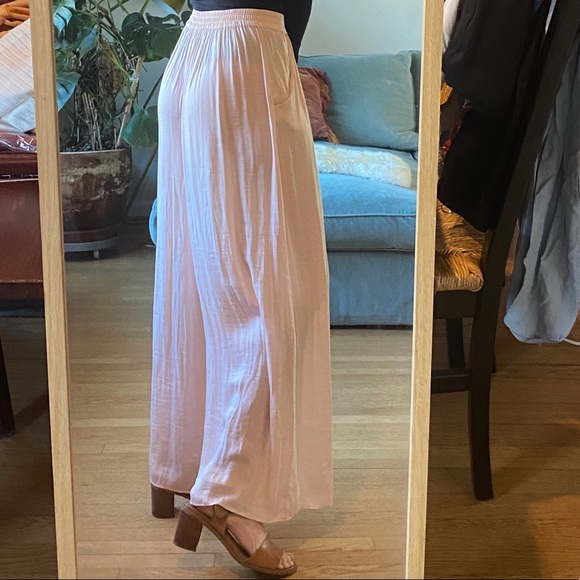 ZARA Flowy Pale Pink Pants - Picture 2 of 7